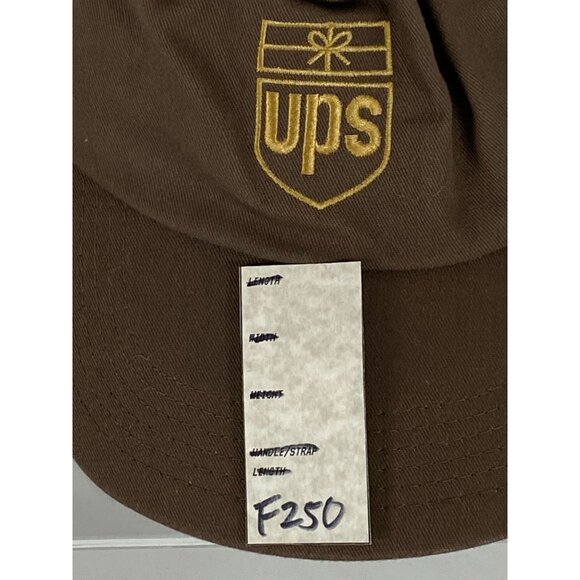 Vintage AB UPS Embroidered Snapback Dad Hat Cap Brown Made in USA F250 - Picture 8 of 8